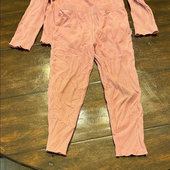 Little Sleepies Coral Ruffled Pajama Set - Picture 5 of 5